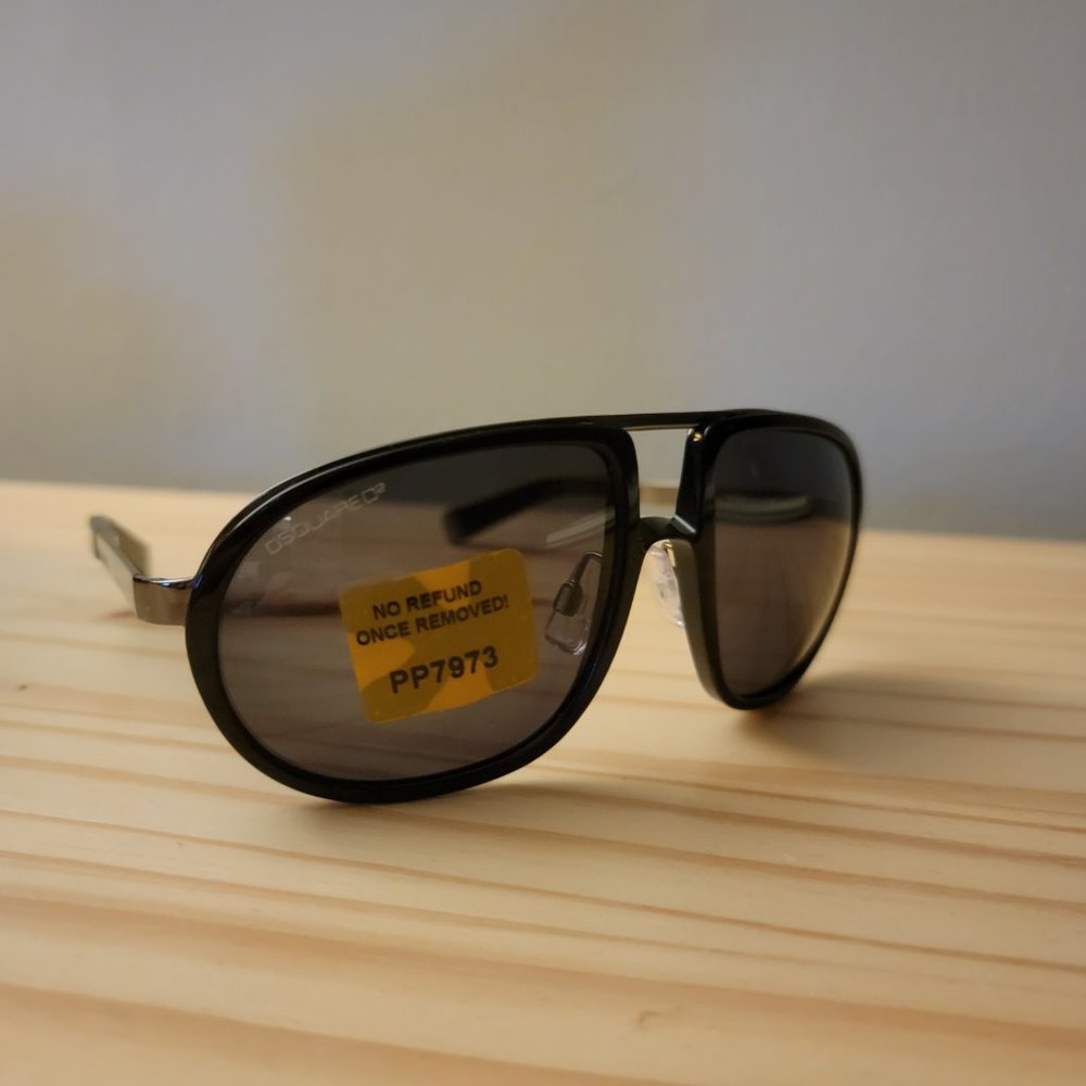 NWOT DSQUARED2 UNISEX Pilot Sunglasses Made in Italy - Picture 5 of 6